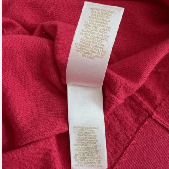 KATE SPADE New York City Live Colorfully Hot Pink Rhinestone sweater cardigan M - Picture 10 of 12